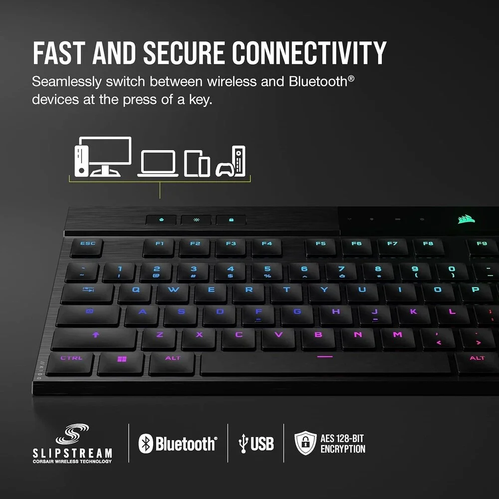 Corsair K100 AIR Wireless RGB Mechanical Gaming Keyboard - Ultra-Thin NIB